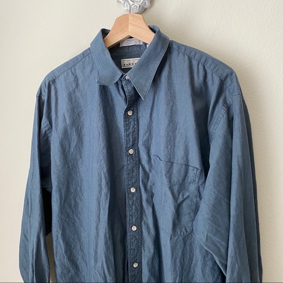 Dongali blue button down shirt - Picture 3 of 5